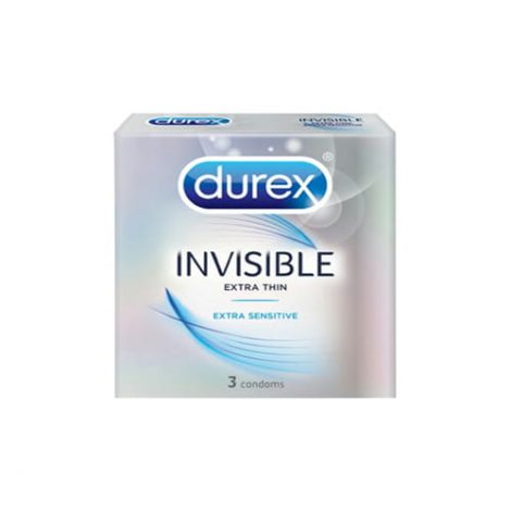 Bao cao su Durex Invisible Extra Thin hộp 3 bao