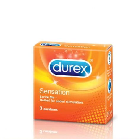 Bao cao su Durex Sensation có hạt hộp 3 bao
