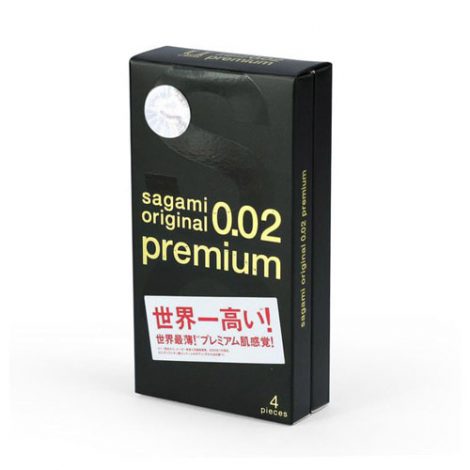 Bao cao su Sagami Original 0.02 Premium hộp 4 bao